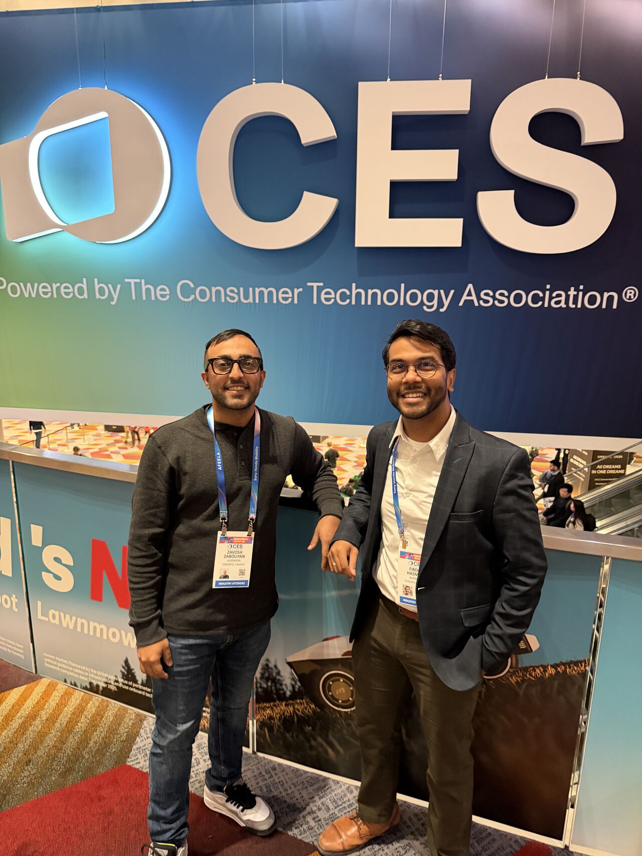 The Aurmada team at CES in Las Vegas