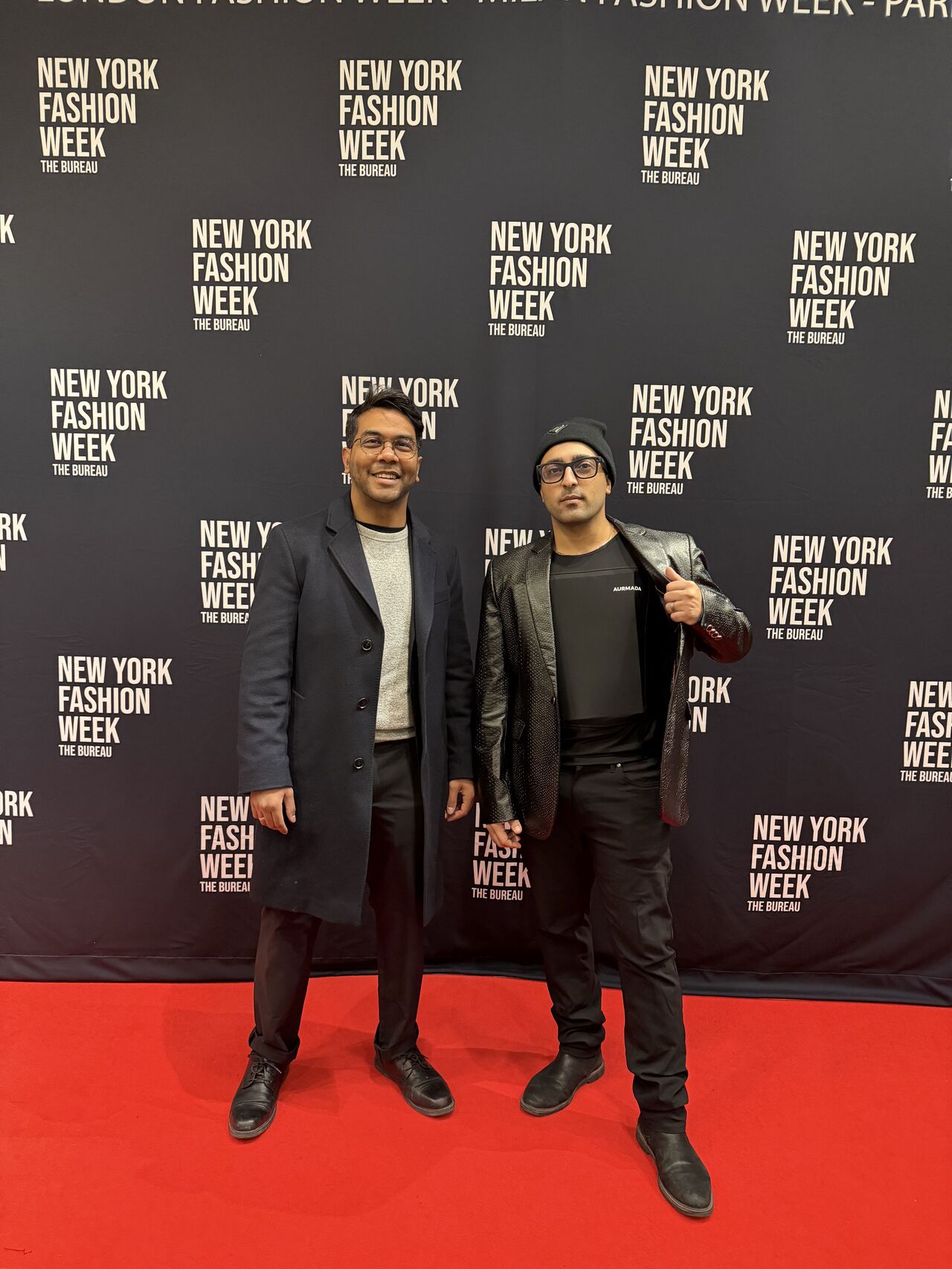 Aurmada founders at New York Fashion Week